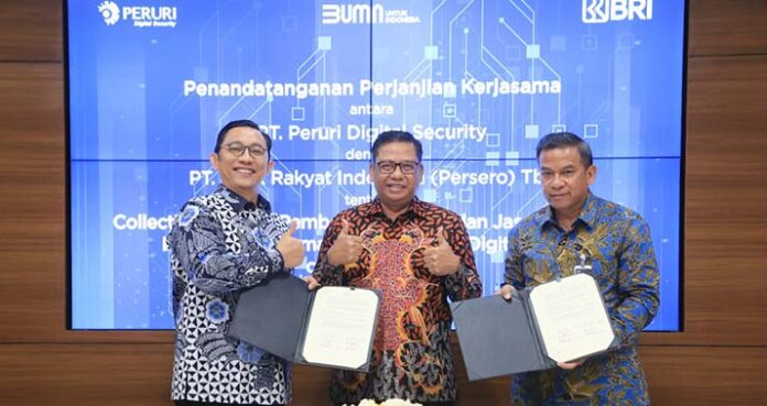 Perkuat Digitalisasi, BRI Gandeng Peruri Digital Security