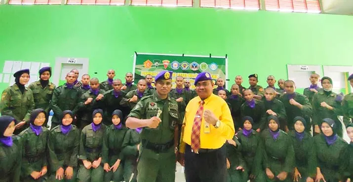 38 Mahasiswa dari 5 Universitas di Sultra Jalani Pradiksar Gabungan Menwa di UHO