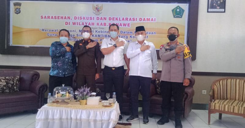 Polres Bersama Pemkab Konawe Gelar Diskusi dan Deklarasi Damai