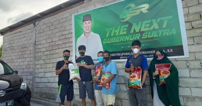 Peduli Masyarakat Kendari, ASR Distribusikan Bantuan Sembako