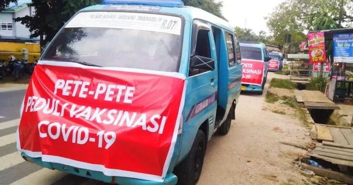 Para Sopir Pete-pete di Kendari Bantu Sukseskan Vaksinasi Covid-19