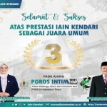 IAIN Kendari Raih Juara Umum ke-3 POROS INTIM 2021 IAIN Kendari Raih Juara Umum ke-3 POROS INTIM 2021