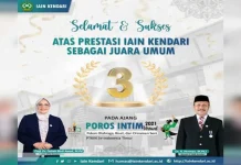 IAIN Kendari Raih Juara Umum ke-3 POROS INTIM 2021 IAIN Kendari Raih Juara Umum ke-3 POROS INTIM 2021