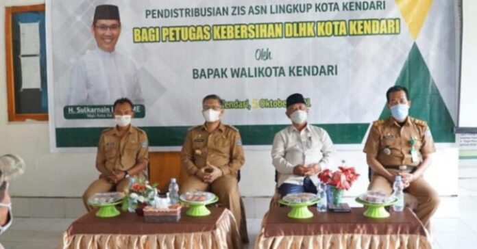 Tahun 2022, Baznas Kendari Tambah Nilai Bantuan ke Petugas Kebersihan