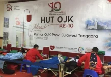 Peringati HUT ke-10, OJK Sultra Gelar Donor Darah Peringati HUT ke-10, OJK Sultra Gelar Donor Darah