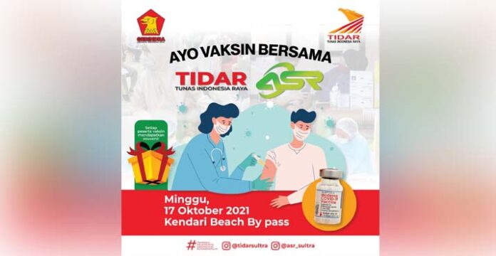 Gerindra Sultra Siapkan 3.000 Dosis untuk Vaksinasi Gratis