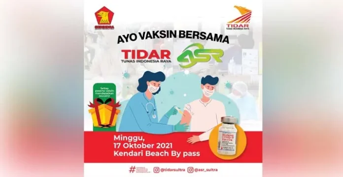 vaksinasr Gerindra Sultra Siapkan 3.000 Dosis untuk Vaksinasi Gratis