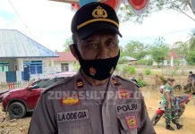 Polsek Kusambi Tidak Layani Aduan Warga yang Belum Divaksin Kapolsek Kusambi, Iptu La Ode Gia