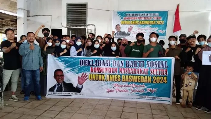 KM Sultra Deklarasikan Anies Baswedan Maju Pemilihan Presiden