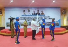 Gubernur Sultra Lepas 27 Atlet Peparnas XVI Papua 2021 Gubernur Sultra Lepas 27 Atlet Peparnas XVI Papua 2021