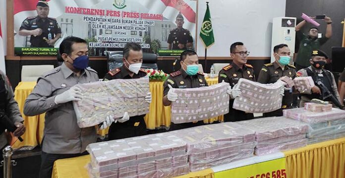 Hasil Rampasan Kejaksaan Konawe dari Perkara Tambang Capai Rp14 Miliar