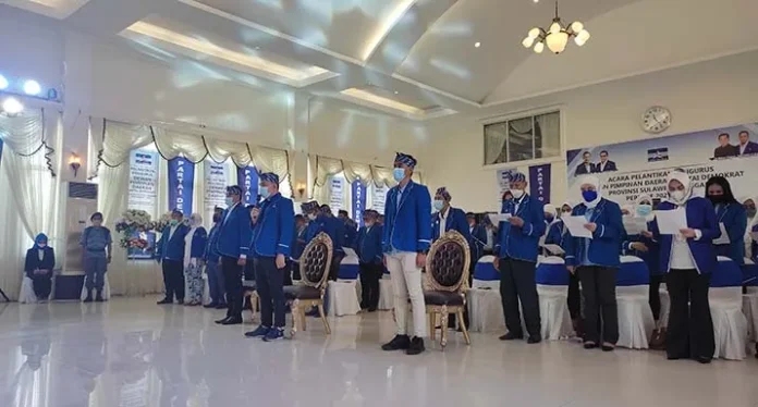 AHY Resmi Lantik Pengurus DPD Partai Demokrat Sultra