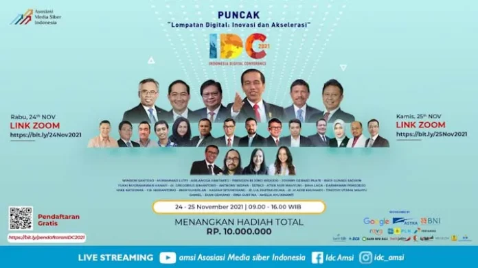 Wakili Presiden, Menko Perekonomian akan Buka Puncak IDC AMSI 2021