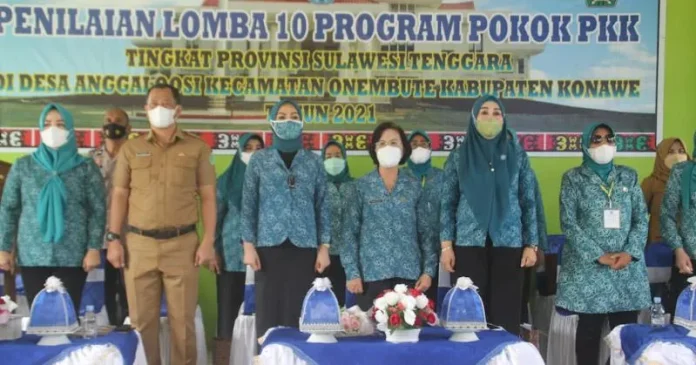Pemda Konawe Hadiri Penilaian Lomba 10 Program Pokok PKK Tingkat Sultra