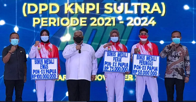 Bonus Atlet Sultra Peraih Medali di PON Papua Sudah Cair