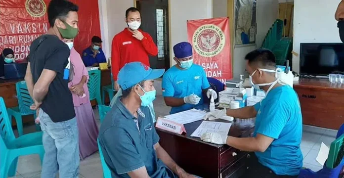 Gelar Vaksinasi di 11 Titik, BIN Sultra Tuntaskan Target 1.450 Dosis Vaksin