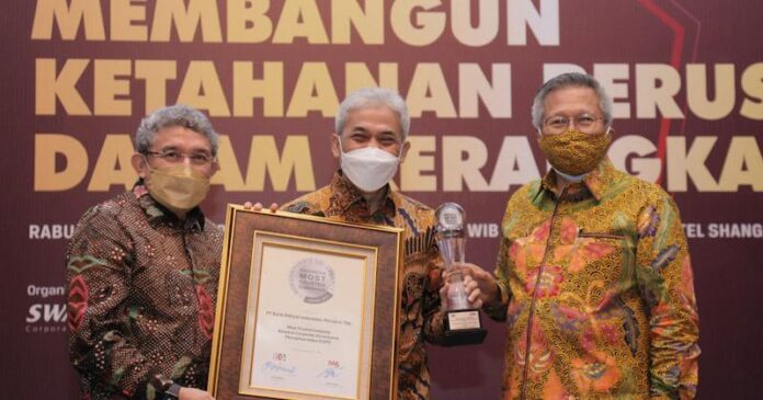 BRI Sabet Penghargaan Most Trusted Company 2021