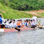 Presiden Jokowi Resmikan Bendungan Ladongi Sambil Naik Perahu Naga Presiden Jokowi Resmikan Bendungan Ladongi Sambil Naik Perahu Naga