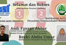 Ummusshabri Kendari Sabet 3 Medali di Olimpiade Sains Nasional 2021 Ummusshabri Kendari Sabet 3 Medali di Olimpiade Sains Nasional 2021