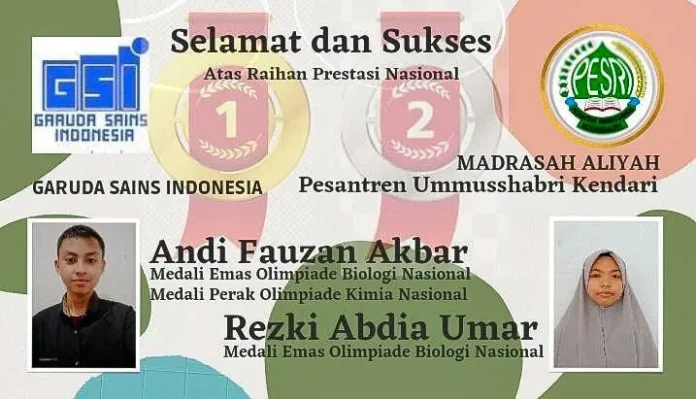Ummusshabri Kendari Sabet 3 Medali di Olimpiade Sains Nasional 2021