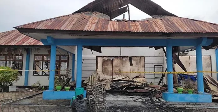 Ini Penyebab Kantor Dinsos Kendari Terbakar