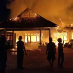 Tim Inafis Identifikasi Penyebab Kebakaran Kantor Dinsos Kantor Dinsos Kendari Terbakar