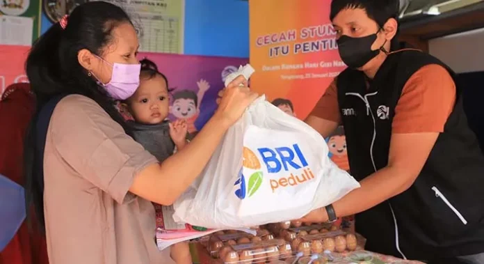 bristunting BRI Salurkan Bantuan Pencegahan Stunting di Hari Gizi Nasional 2022
