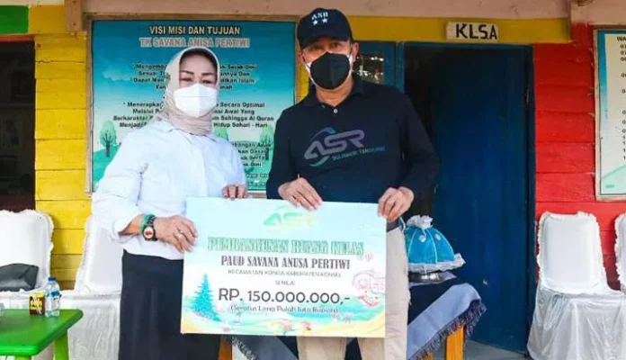 ASR Bantu Pembangunan Gedung Baru PAUD di Konsel