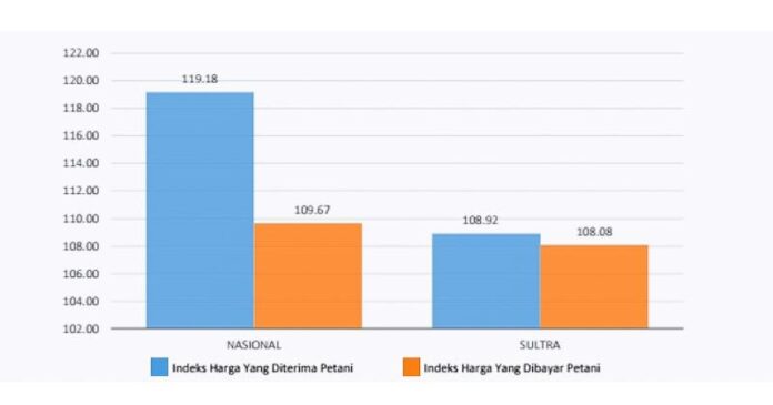 NTP Sultra Pada Januari 2022 Mengalami Penurunan