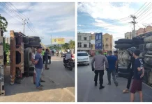 Rem Blong, Truk Kontainer di Kendari Terbalik Rem Blong, Truk Kontainer di Kendari Terbalik