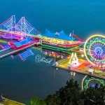 Wali Kota Kendari saat meresmikan destinasi wisata Anjungan Teluk Kendari.