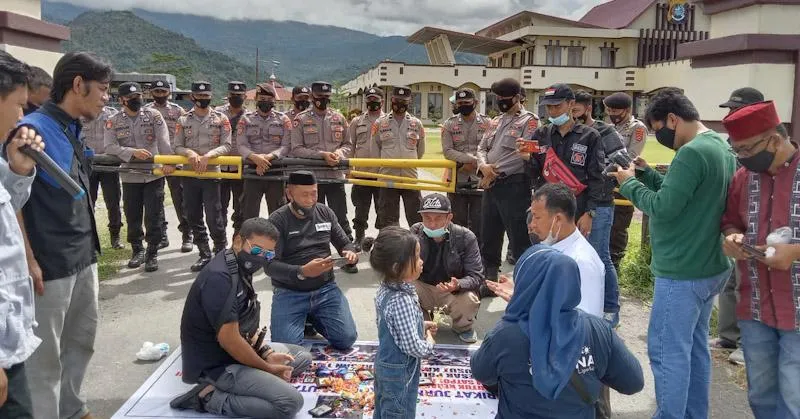 Jurnalis Kolut Gelar Aksi Damai, Kecam Tindakan Kekerasan Terhadap Wartawan di Kendari