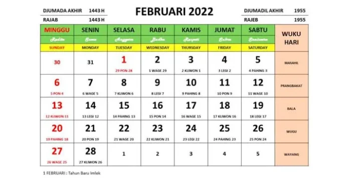 Ada Banyak Hari Penting di Februari 2022, Berikut Daftarnya