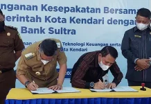 Kembangkan Layanan Teknologi Keuangan, Pemkot Kendari Teken MoU dengan Bank Sultra Kembangkan Layanan Teknologi Keuangan, Pemkot Kendari Teken MoU dengan Bank Sultra