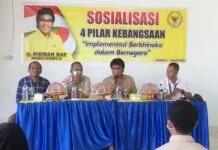 Ridwan Bae Sosialisasikan Empat Pilar Kebangsaan di Kelurahan Rahandouna Ridwan Bae Sosialisasikan Empat Pilar Kebangsaan di Kelurahan Rahandouna