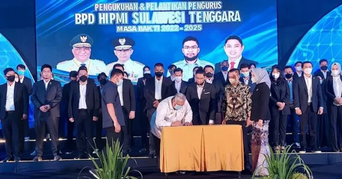 BPD HIPMI yang Dipimpin Anak Ali Mazi Resmi Jalani Pengukuhan