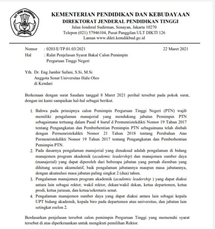 Maju di Pemilihan Rektor, Prof. Aris Badara Siap Dorong Kemajuan USN Kolaka
