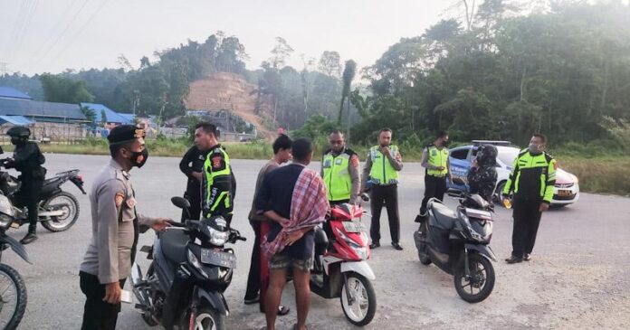 Polisi Bubarkan Aksi Balap Liar di Kendari, 8 Unit Motor Diamankan