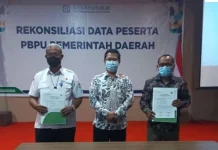 Pemda Mubar dan BPJS Kesehatan Cabang Baubau Rekonsiliasi Data Peserta Jamkesda Pemda Mubar dan BPJS Kesehatan Cabang Baubau Rekonsiliasi Data Peserta Jamkesda