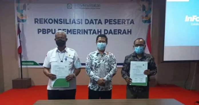 Pemda Mubar dan BPJS Kesehatan Cabang Baubau Rekonsiliasi Data Peserta Jamkesda