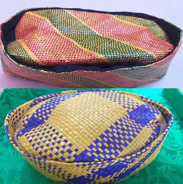 Asnawati memproduksi songkok, tikar adat