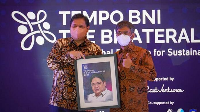 Hadiri Tempo-BNI The Bilateral Forum 2022, Airlangga: Memperkuat UMKM Kunci Menjaga Pertumbuhan Ekonomi