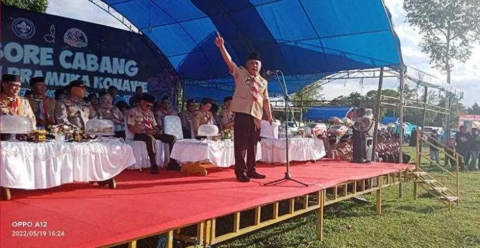 Buka Jambore Cabang Konawe 2022, Bupati Ingatkan Pentingnya Gerakan Pramuka