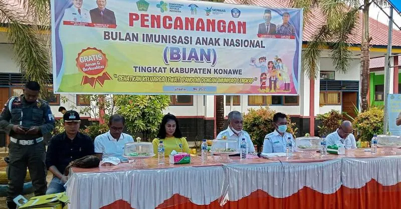 Canangkan BIAN 2022, Bupati Konawe Target Imunisasi Dasar Capai 95 Persen