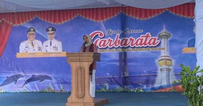 Dikbud Sultra Gelar Lomba Senam di Wakatobi