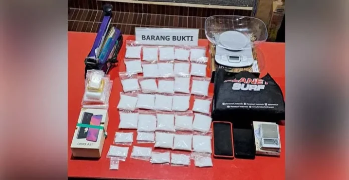 Polresta Kendari Amankan 1,4 Kg Narkotika Jenis Sabu