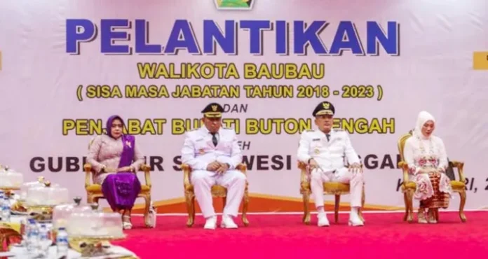 Ali Mazi Lantik Wali Kota Baubau dan Pj Buton Tengah
