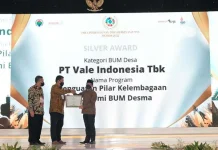 Program Pemberdayaan PT Vale Indonesia Sabet Penghargaan dari Kemendes Program Pemberdayaan PT Vale Indonesia Sabet Penghargaan dari Kemendes