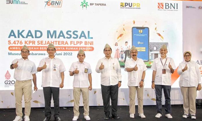 Rayakan HUT ke-76, BNI Gelar Akad Massal 5.476 Debitur FLPP