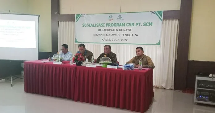 Sekda Konawe Bicara Soal Prinsip Investasi dalam Sosialisasi CSR PT SCM